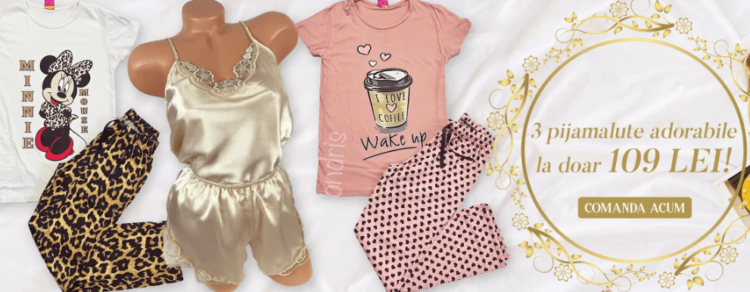 3 pijamale dama oferta